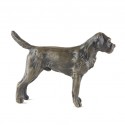 Bronze Dog Sculpture: Border Terrier