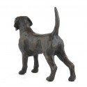 Bronze Dog Sculpture: Female Standing Beagle by Sue Maclaurin