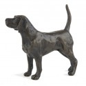 Bronze Dog Sculpture: Female Standing Beagle by Sue Maclaurin