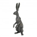 Bronze Hare Sculpture: Alert Hare by Sue Maclaurin