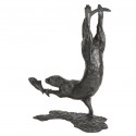 Bronze Otter Sculpture: Diving Otter by Sue Maclaurin