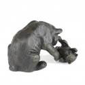 Bronze Panda Sculpture: Panda and Baby