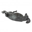 Bronze Dog Sculpture: Rolling Dachshund (Life Sized) by Sue Maclaurin