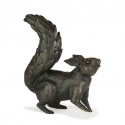 Bronze Squirrel Sculpture: Alert Squirrel