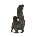 Bronze Squirrel Sculpture: Alert Squirrel