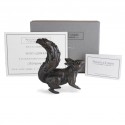 Bronze Squirrel Sculpture: Alert Squirrel